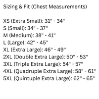 Load image into Gallery viewer, No. 26: Chrysalis to Flight - Sizing and fit chest measurements chart for women's premium luxury tees.