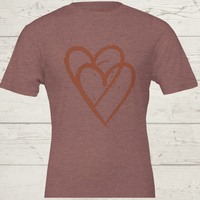 Load image into Gallery viewer, vital-threads-no-13-the-connection-tee-heather-mauve-flat-lay